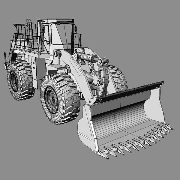 3d wheel loader komatsu wa900 - Wheel loader Komatsu  WA900... by ArqArt3D